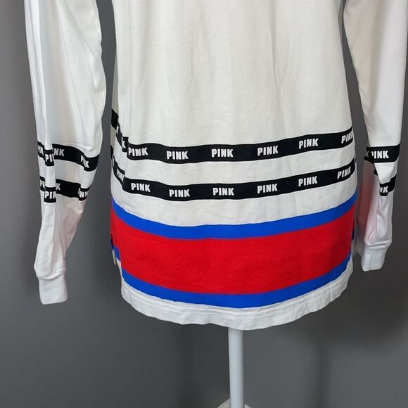 Pink Victoria’s Secret Lace Up Pullover. Size XS - Picture 8 of 11